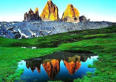 Reflections, The Dolomites, Italy