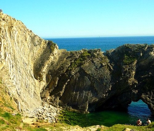 by SolusShadow on Flickr.Stair Hole - Dorset Coast, England.