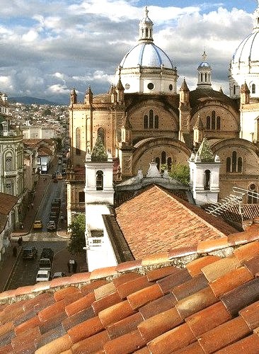 Rooftop view in Cuenca, Ecuador