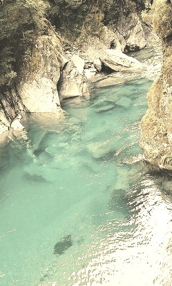 Turquoise River, South Island, New Zealand