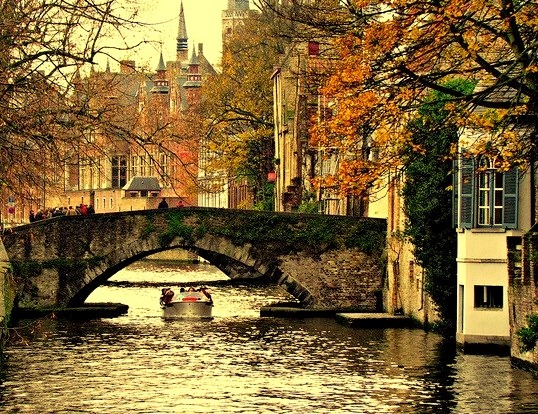 Shades of autumn, Bruges, Belgium