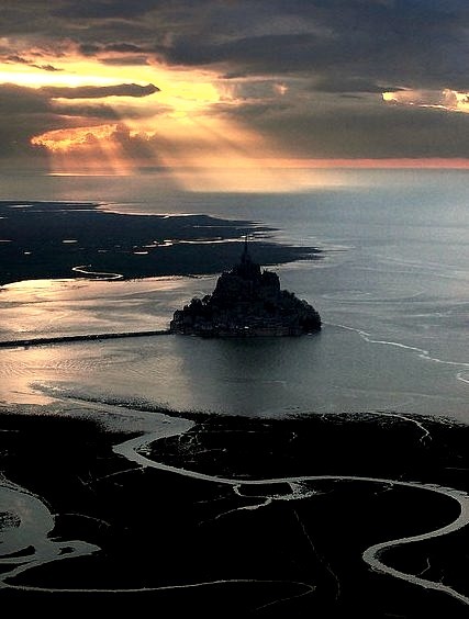 Spectacular view, Mont Saint-Michel, France