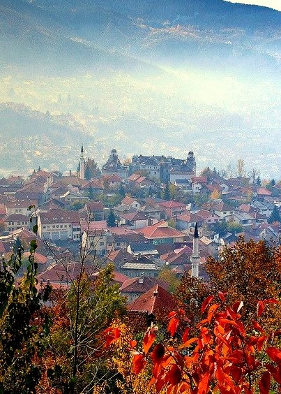Morning view in Sarajevo, Bosnia and Herzegovina