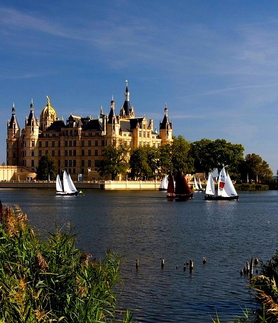 The home of the dukes of Mecklenburg, Schwerin Castle, Germany