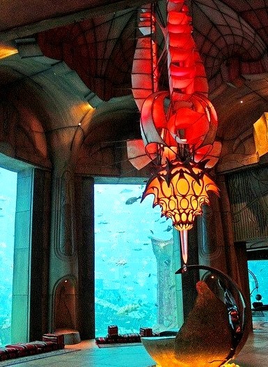 The Lost Chambers Aquarium at Atlantis Palm Hotel in Dubai, United Arab Emirates
